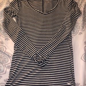 Hollister Striped Bodycon Long Sleeve Tee